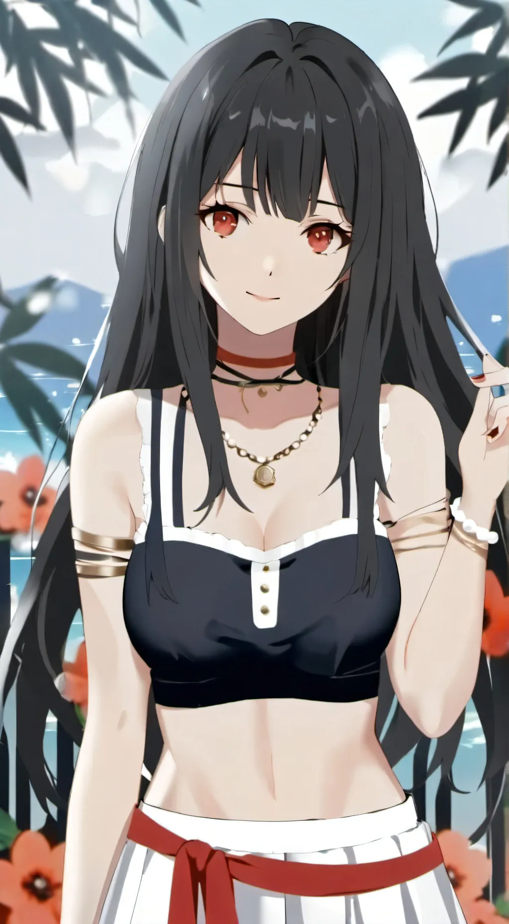 ai character: Chica caliente background