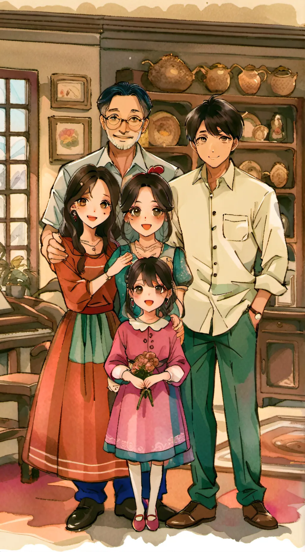 ai character: frosaken Family background