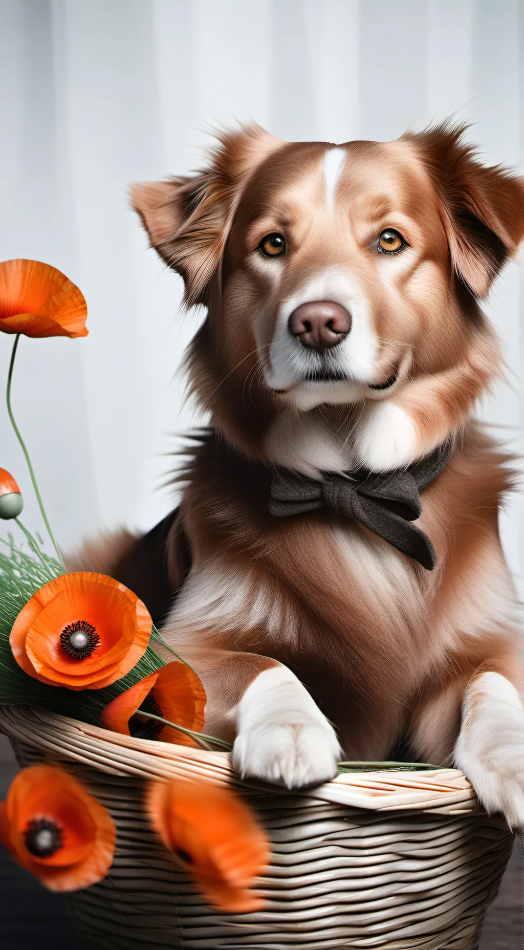 ai character: Dog day  background