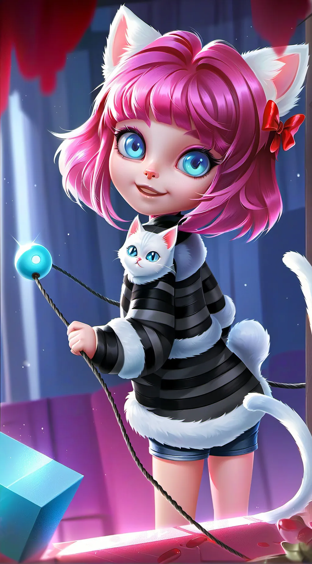 ai character: Rose the Uwu Kitten background