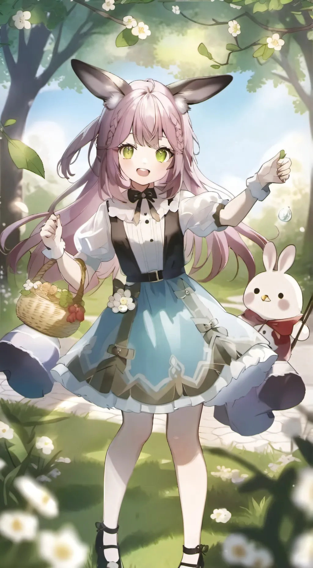 ai character: Cloudy background