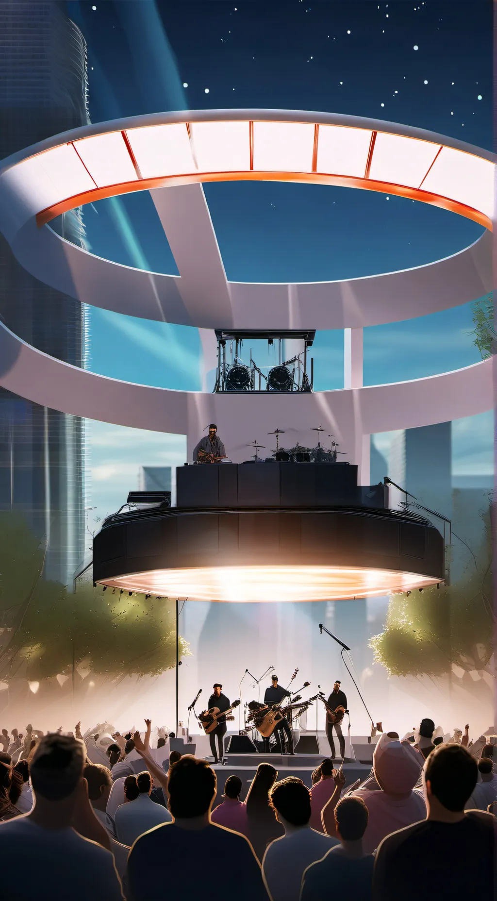 ai character: Fnf anime school background