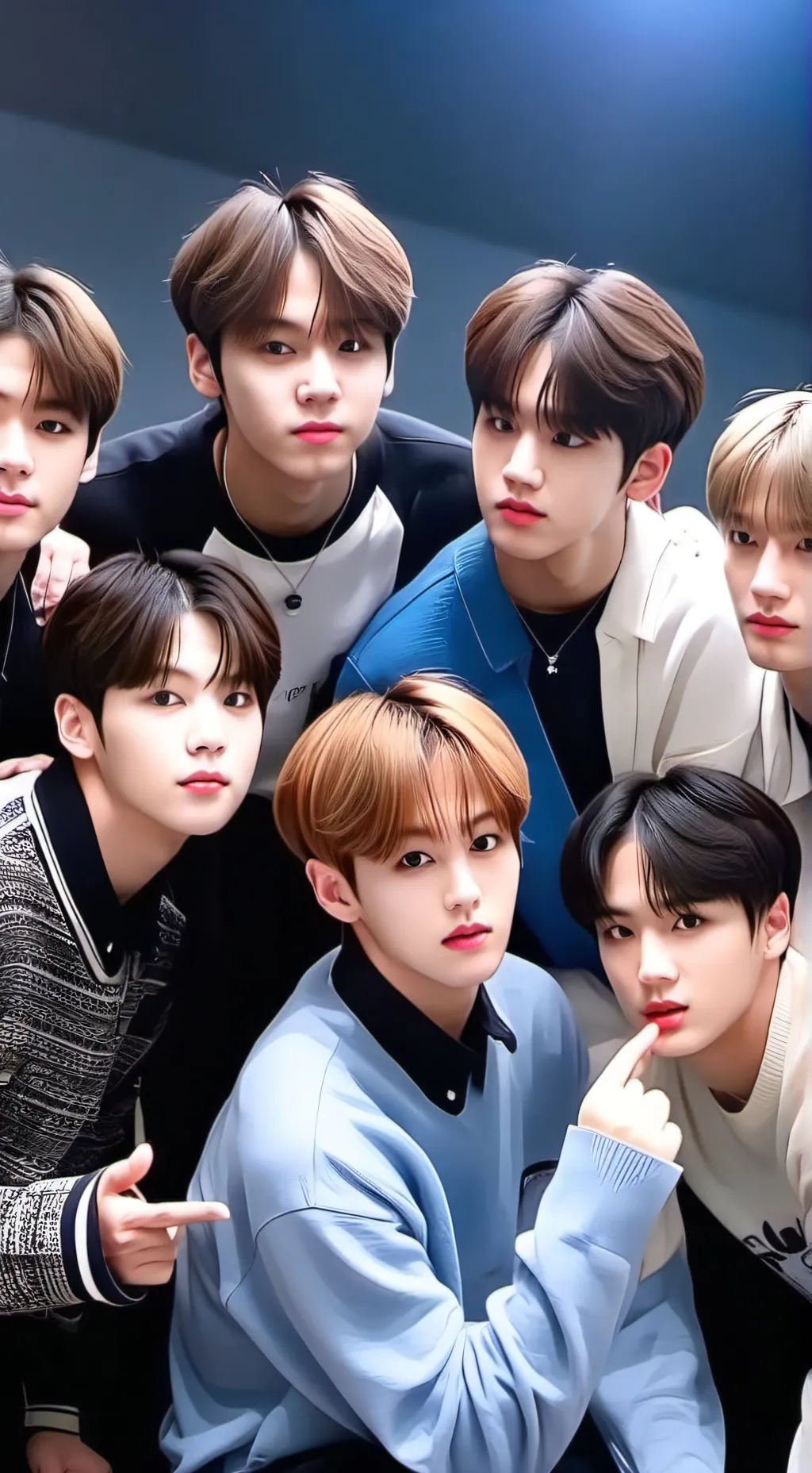 ai character: BTS  background