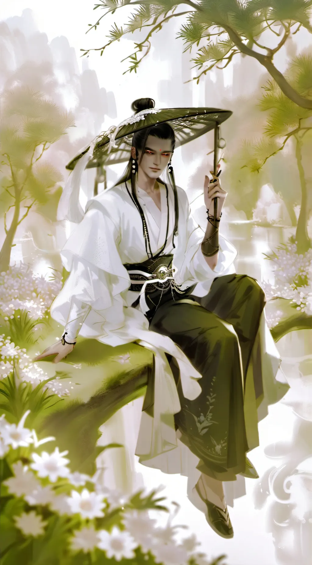 ai character: Forsaken summer background