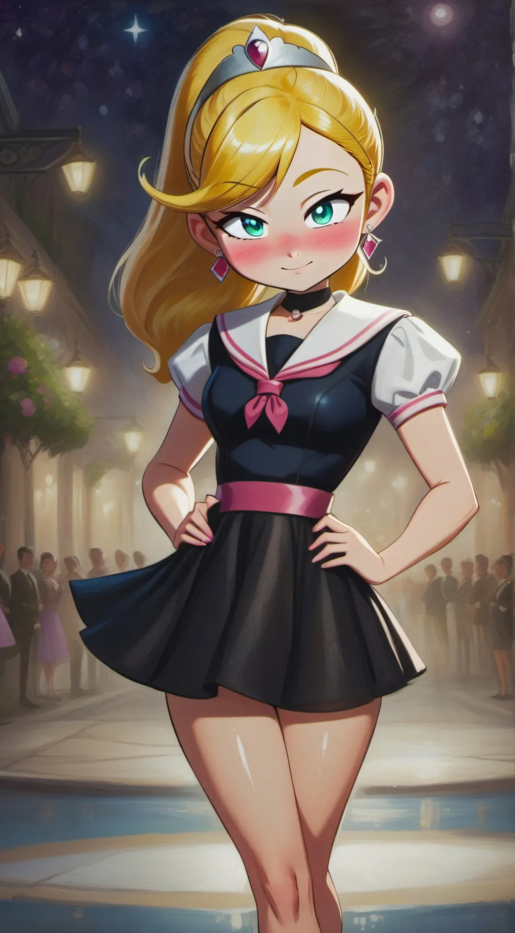 ai character: Glam Scout background