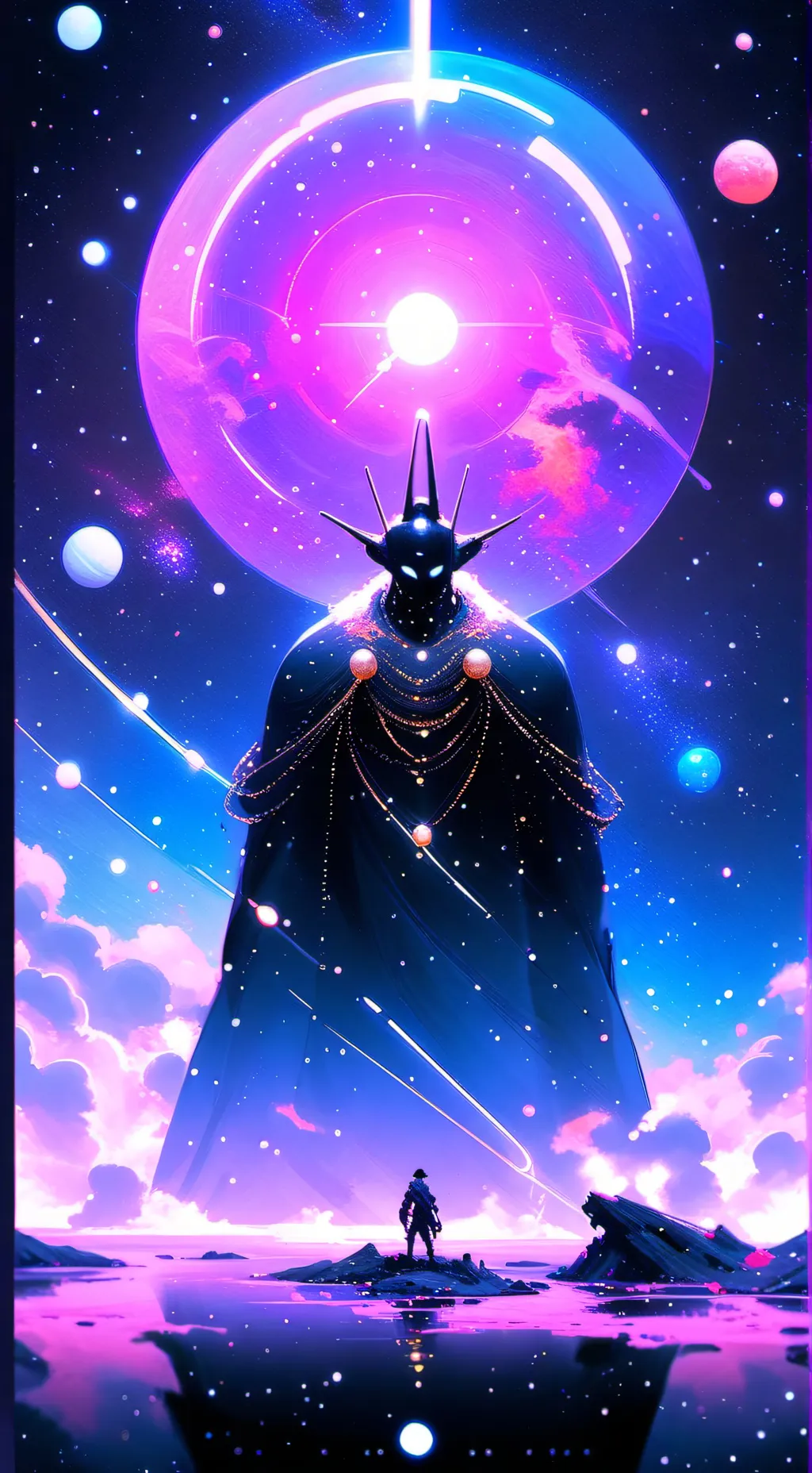 ai character: Neptune  background