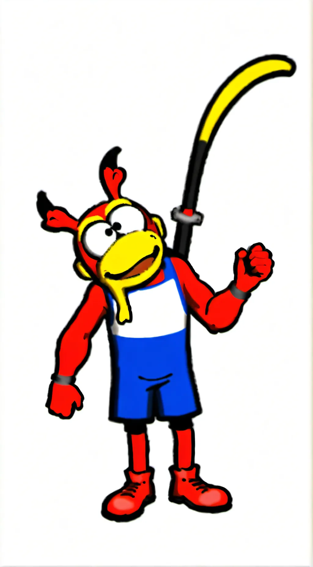 ai character: banana love you background