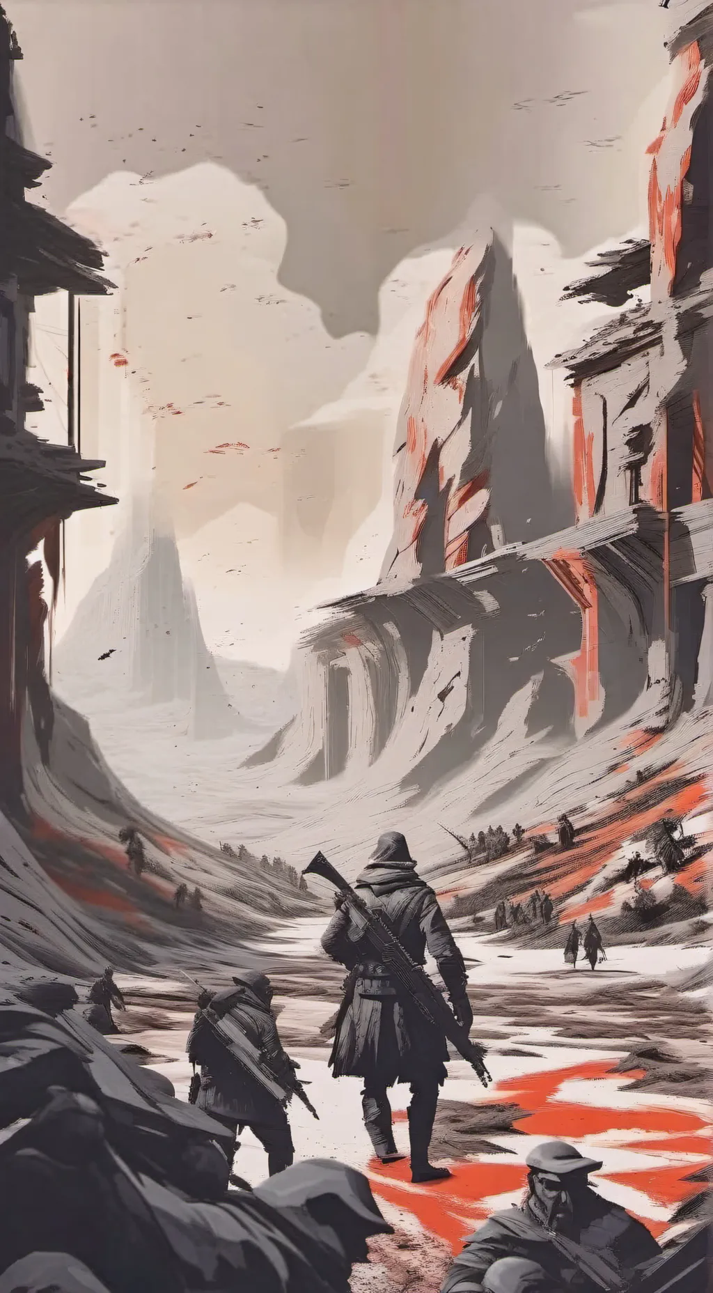 ai character: Mha Battle Field background