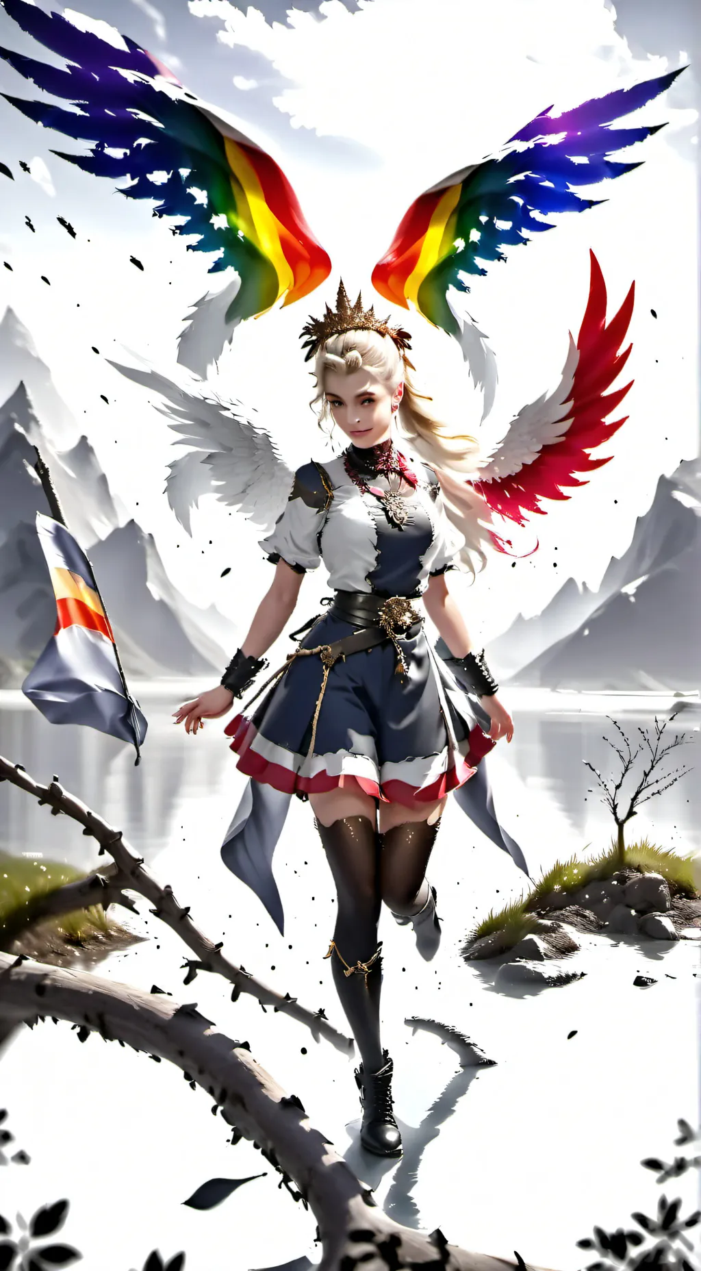 ai character: autistic pridee background