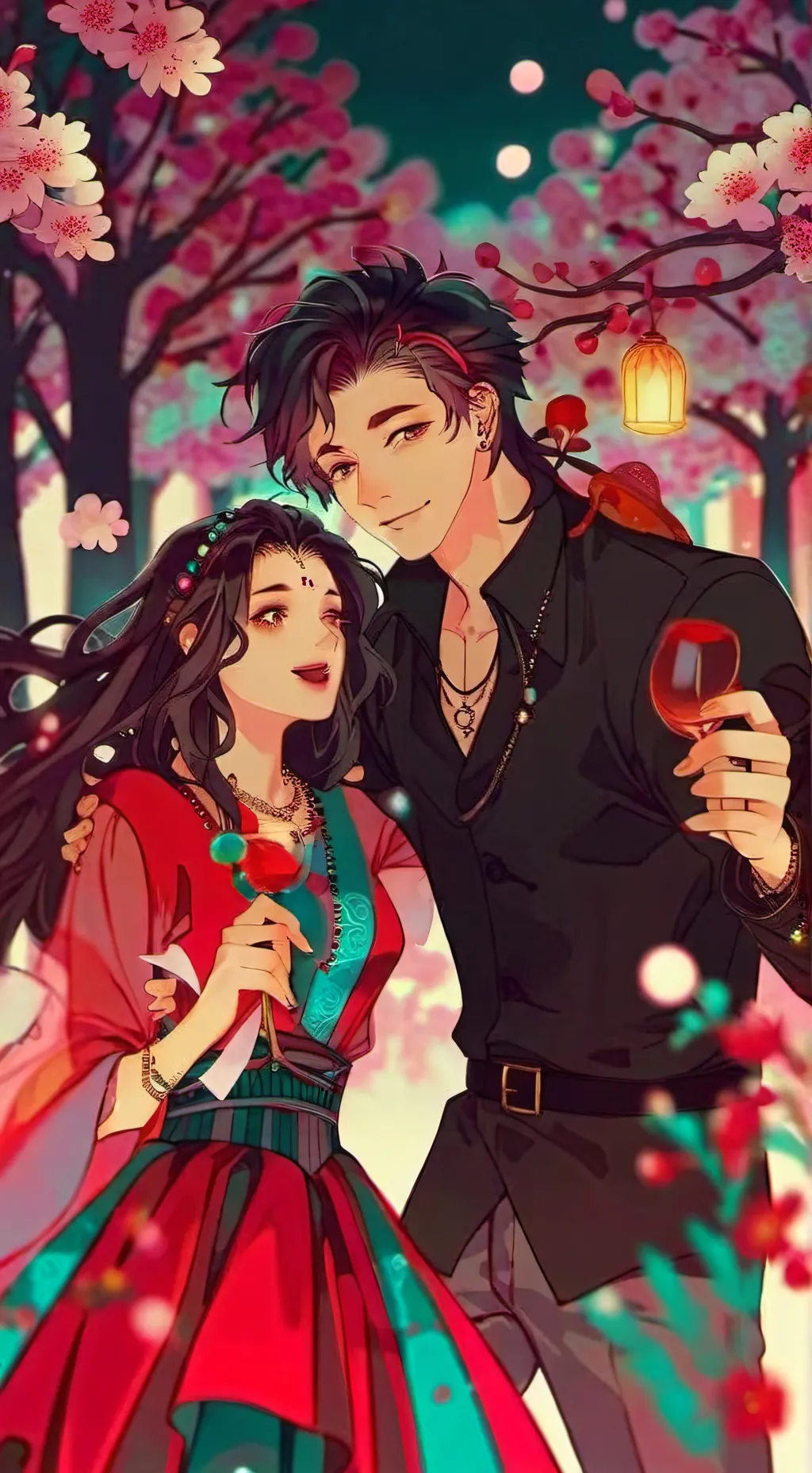 ai character: Nezuko and tanjiro background