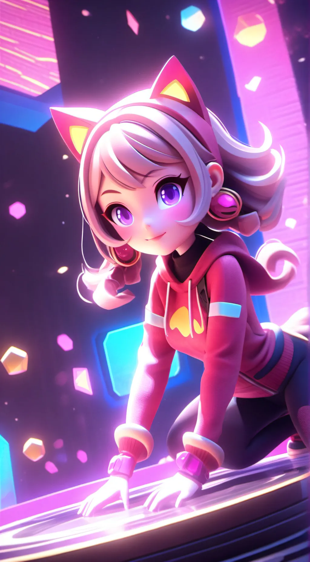 ai character: kamychat  background