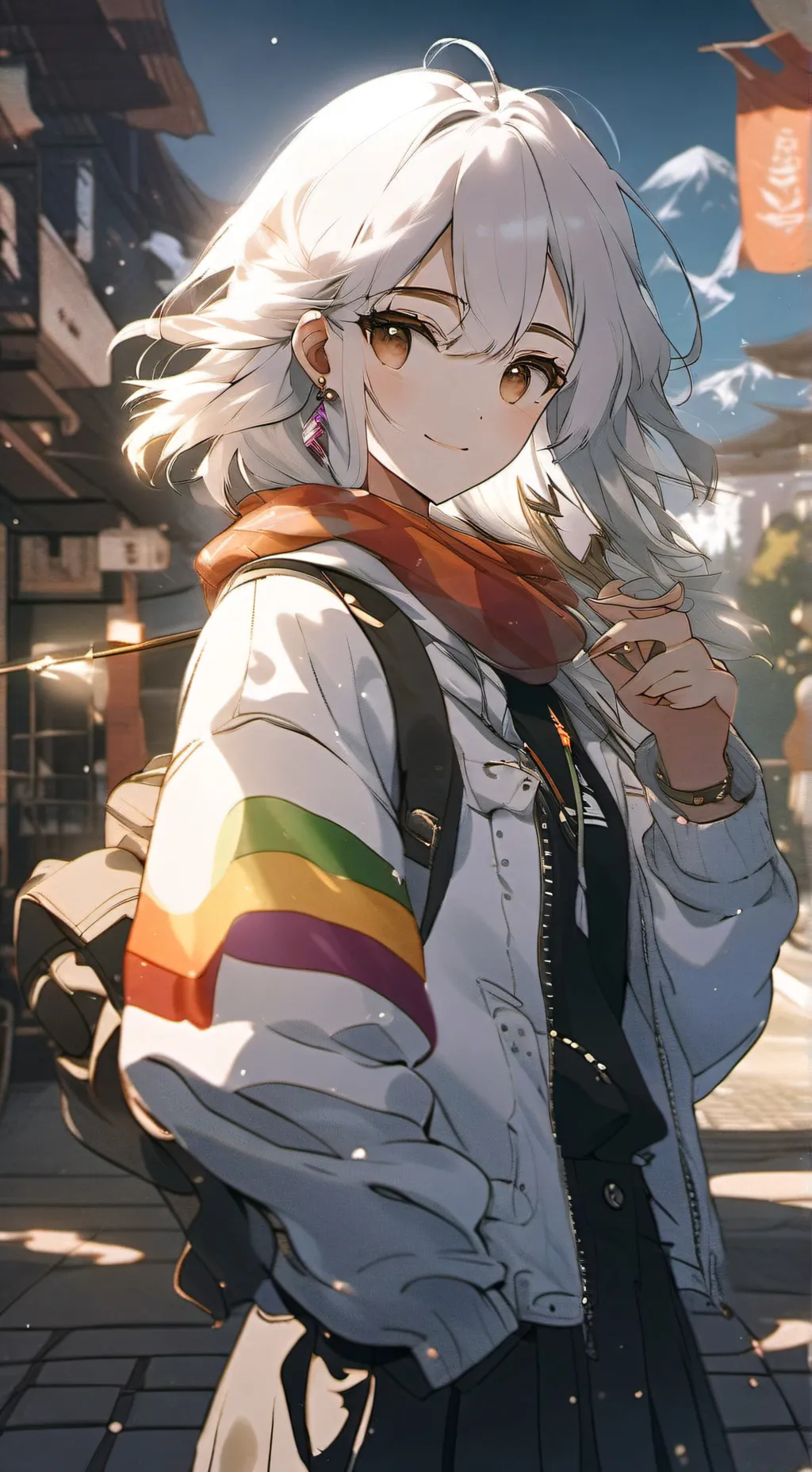 ai character: Mha Lesbian background