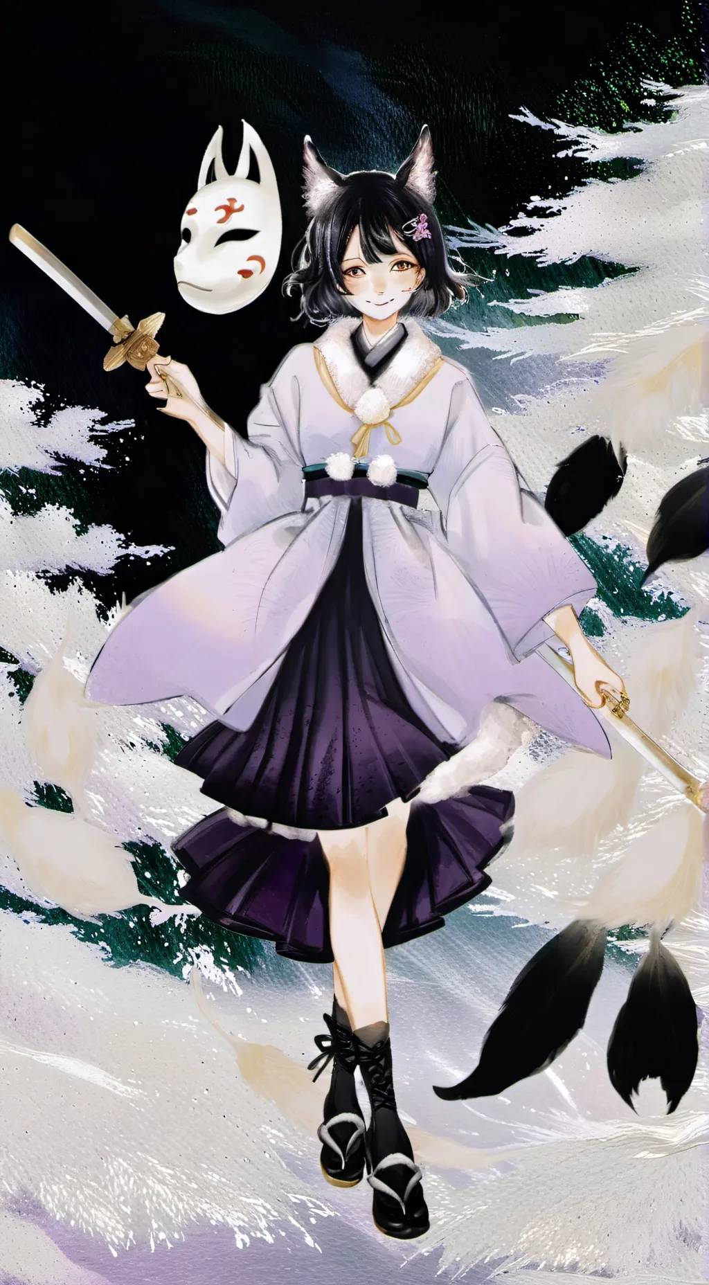 ai character: demon slayer background