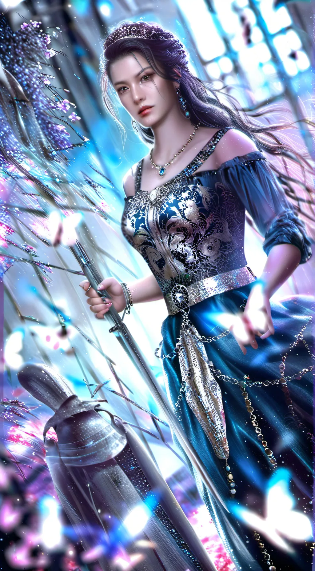 ai character: devora  background