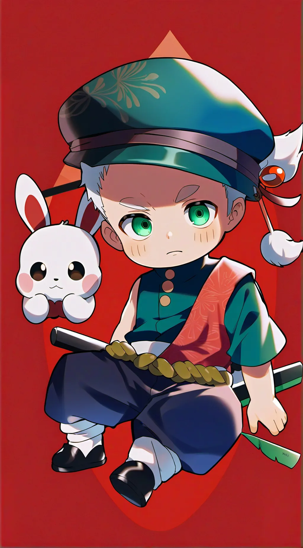 ai character: little zoro background