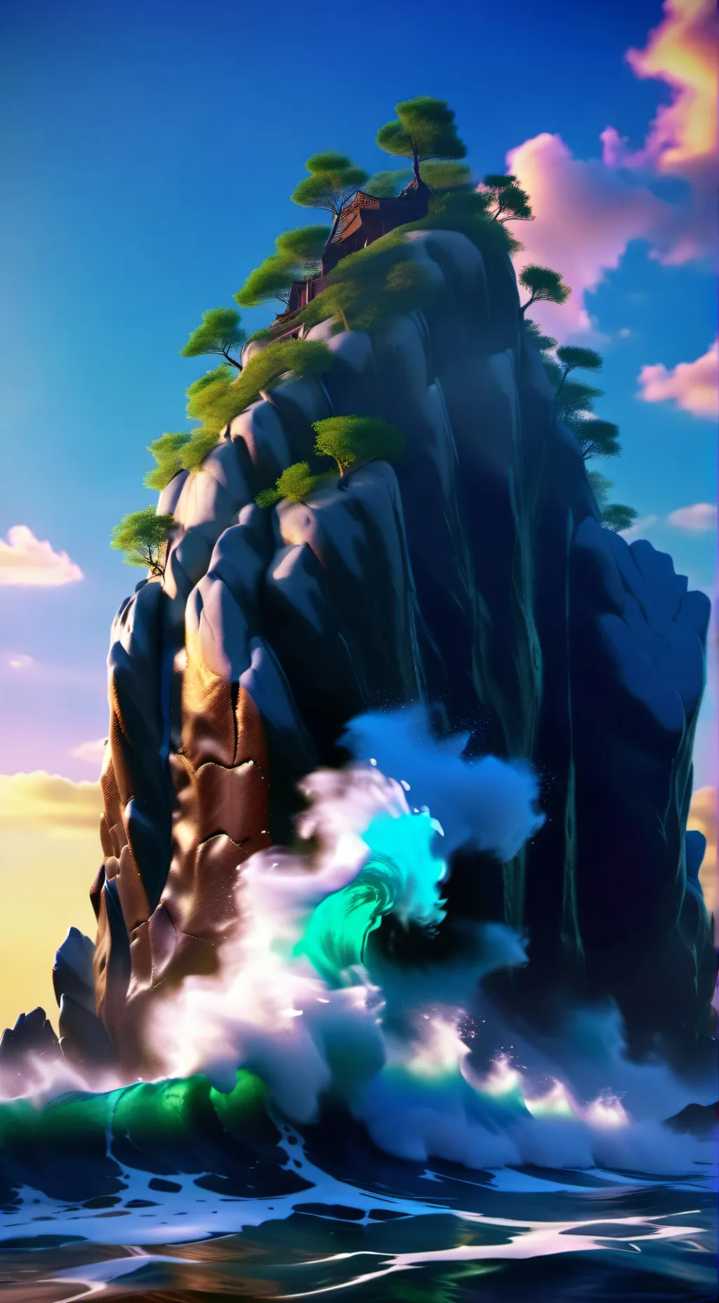 ai character: Island furry  background