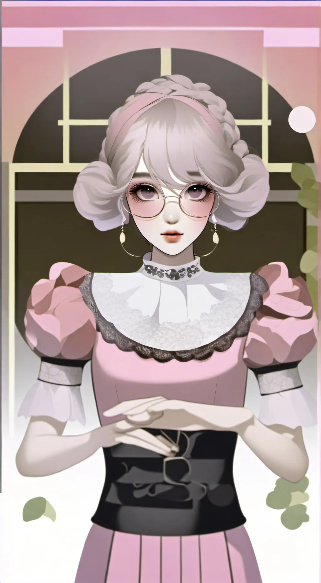 ai character: MHA ODIA A LILY background