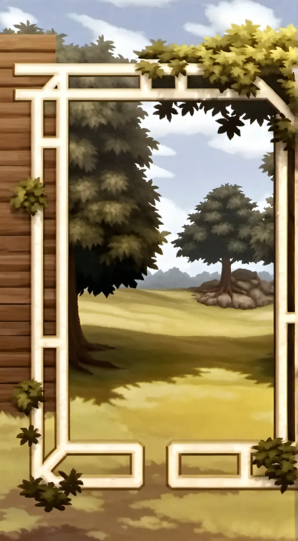 ai character: лес background