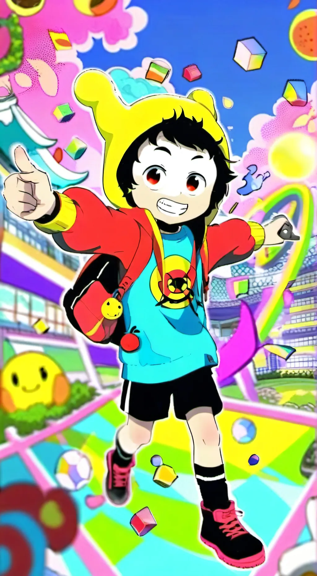 ai character: Moonflower background