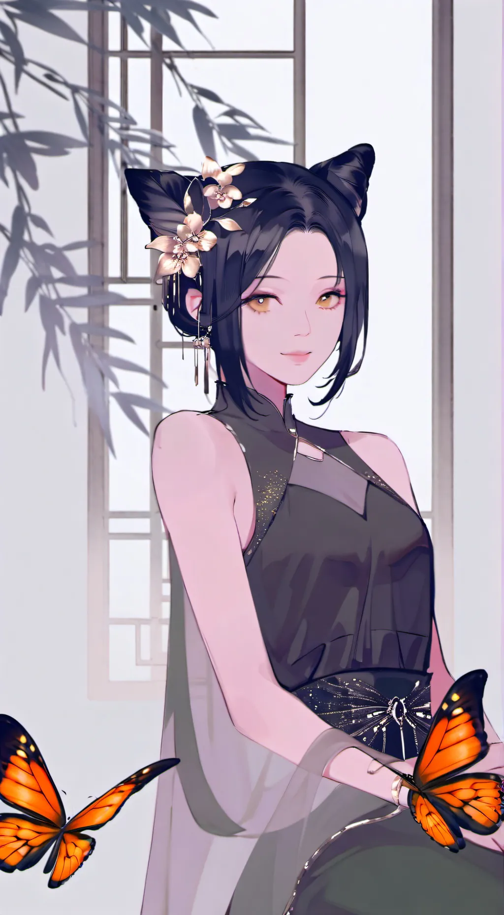 ai character: Monarch Flutter Sp background