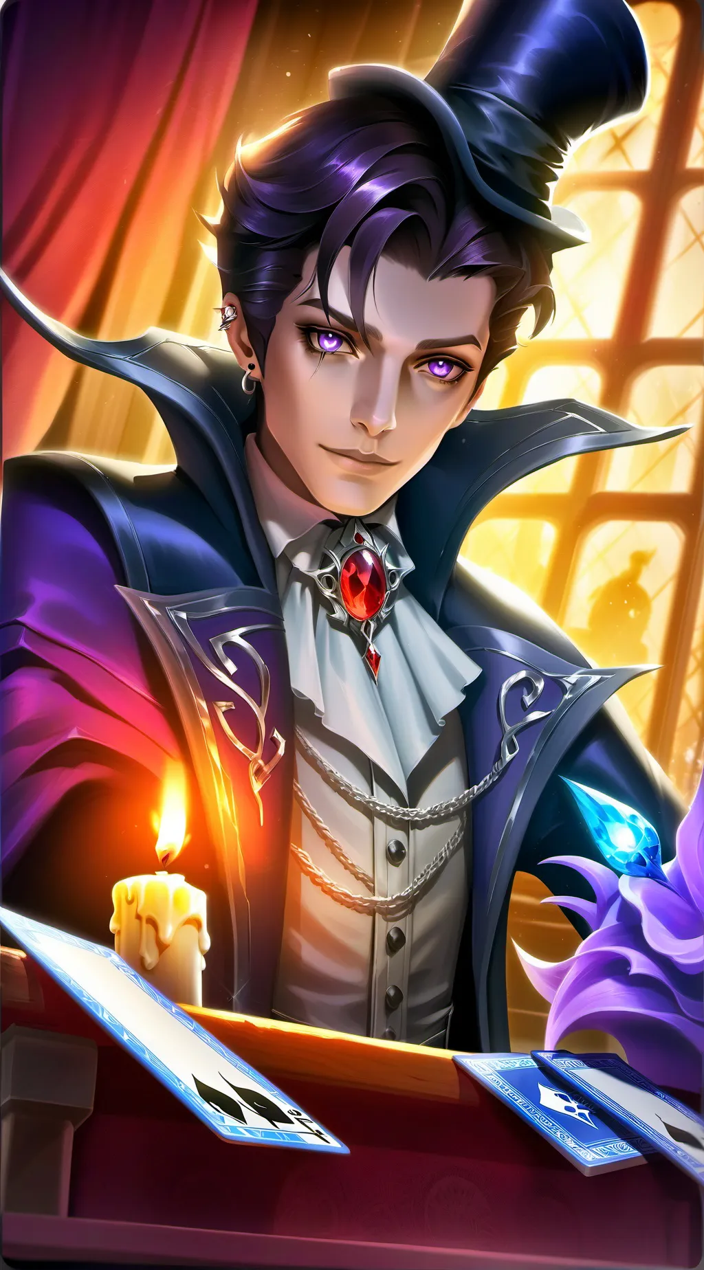 ai character: Mystique Maestro background