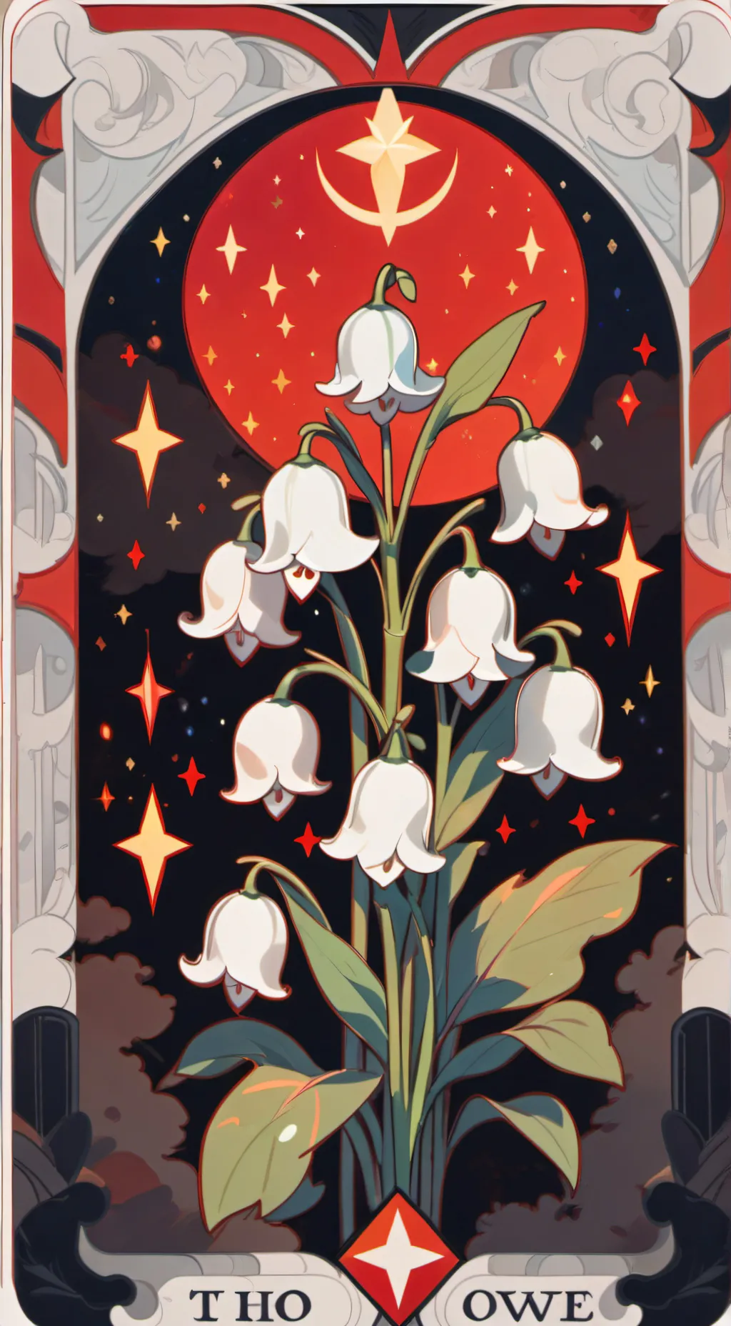 ai character: moonflower background