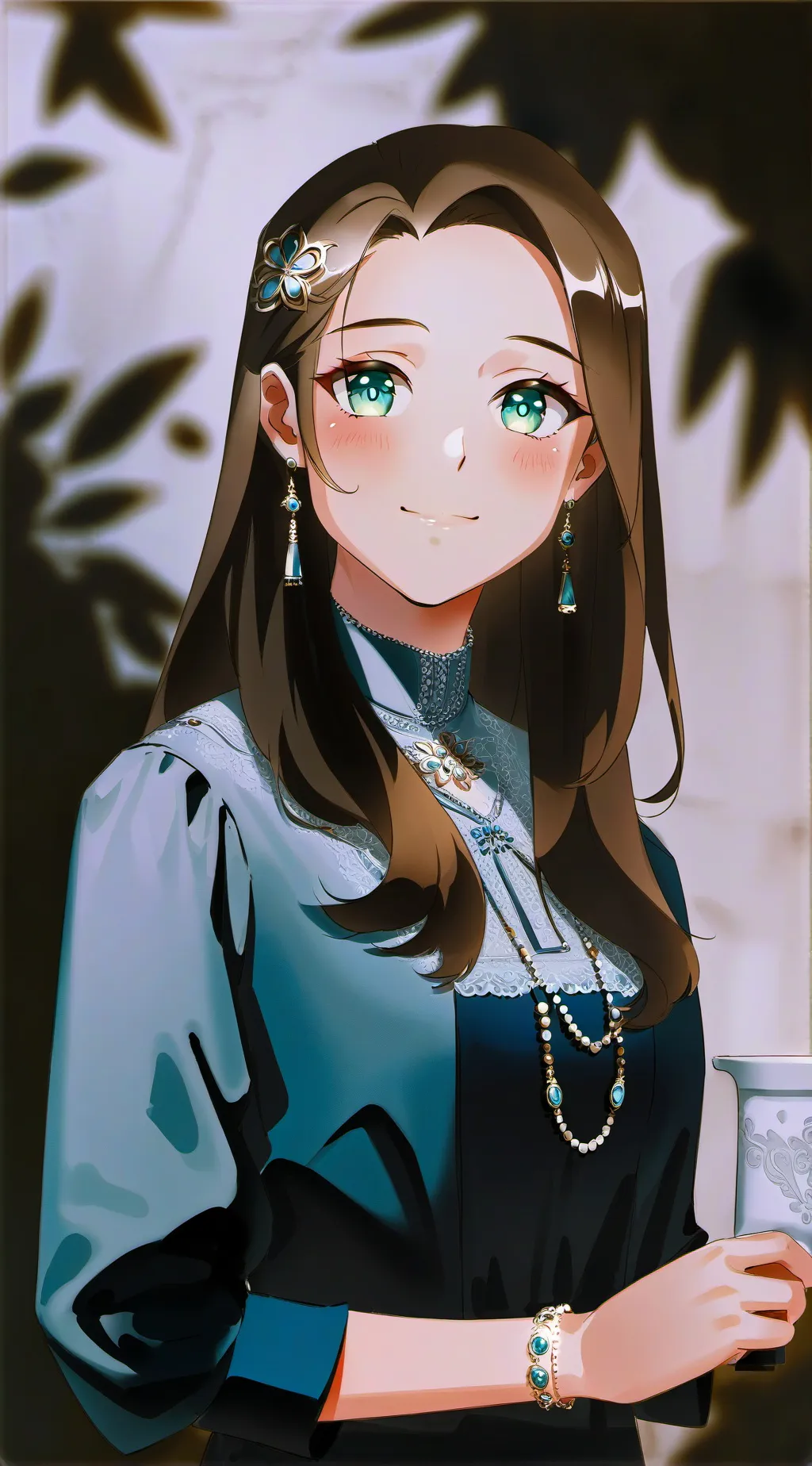 ai character: Katarina Claes  background