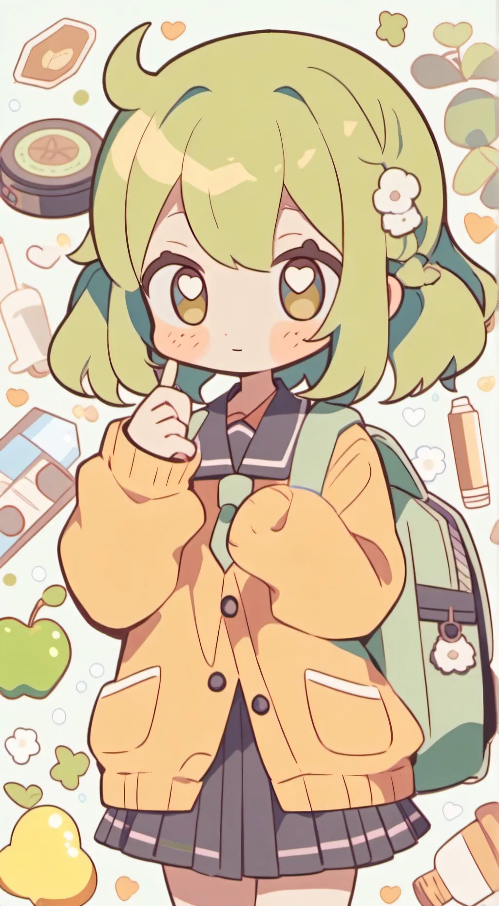 ai character: sorella di deku  background