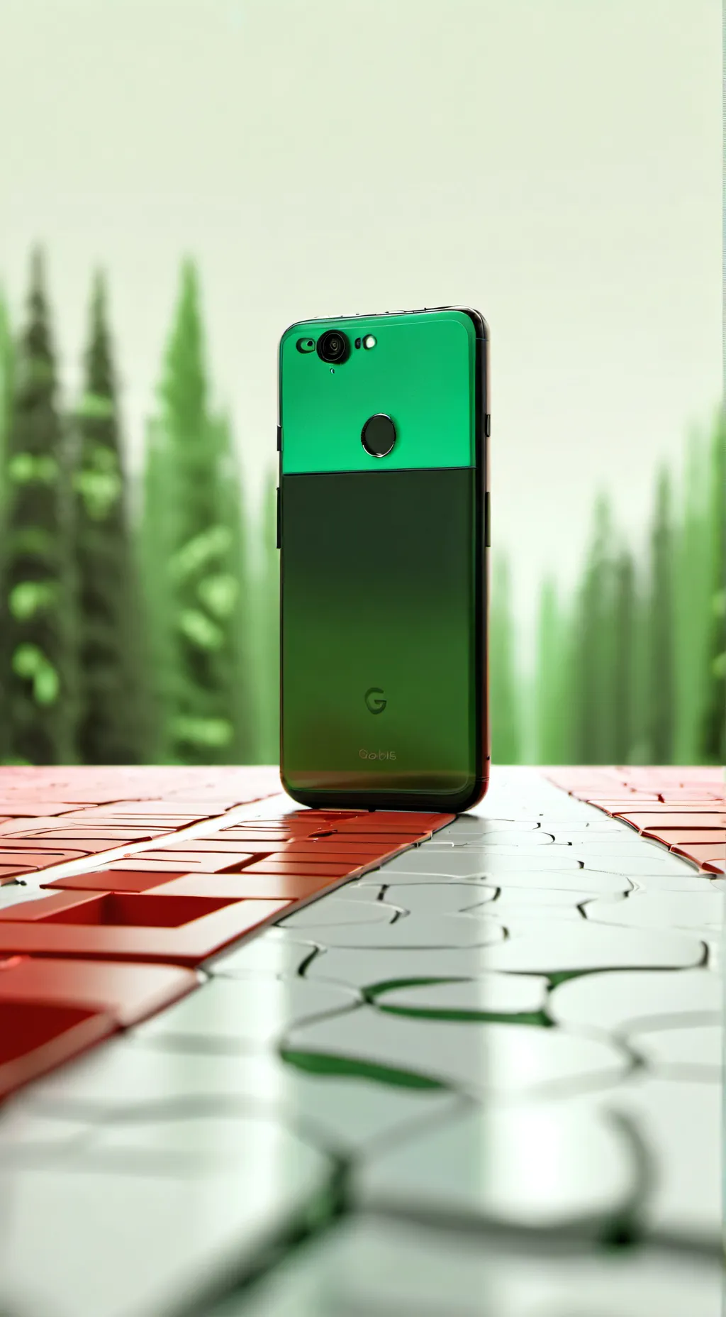 ai character: Google Pixel background