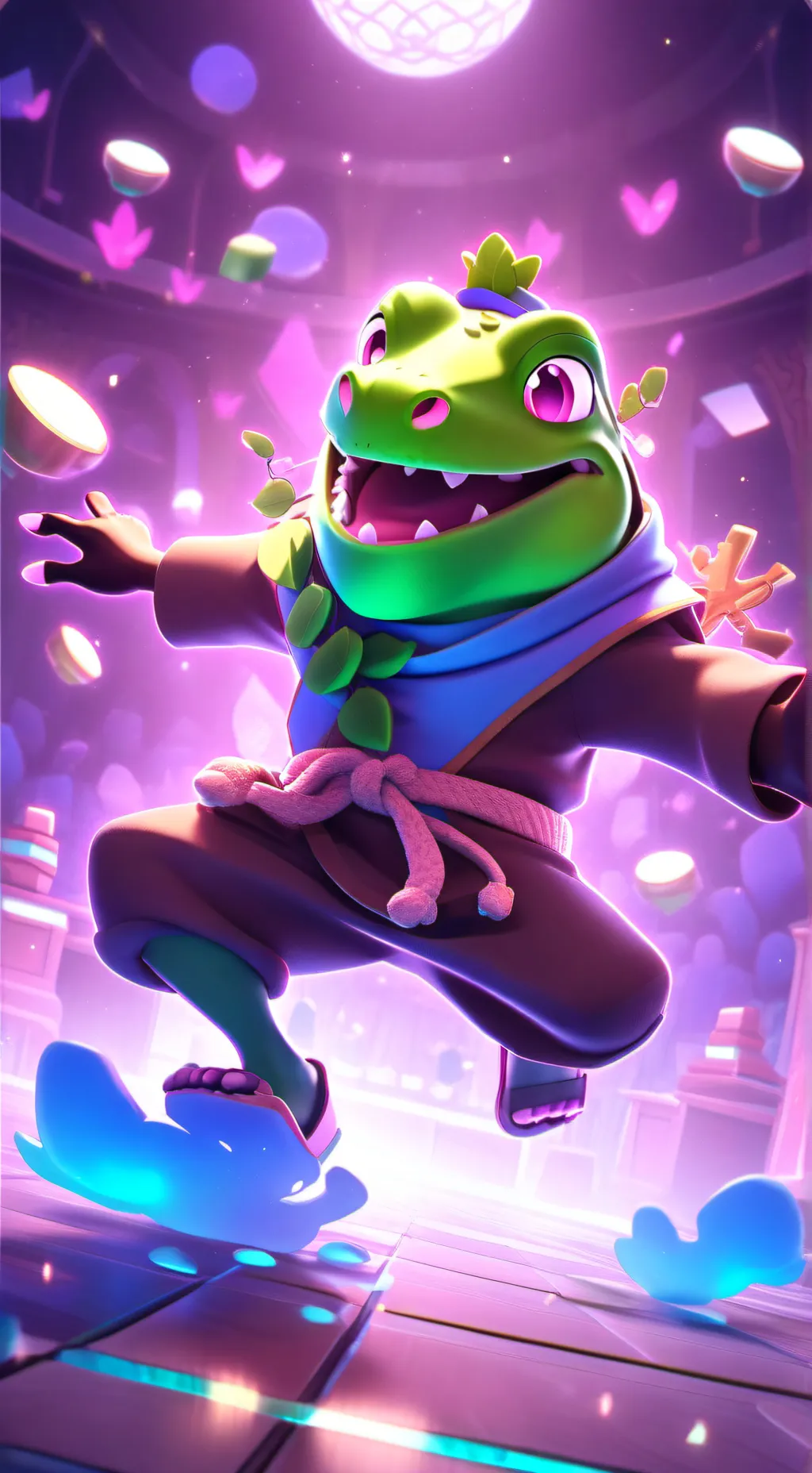 ai character: rana 🐸 background