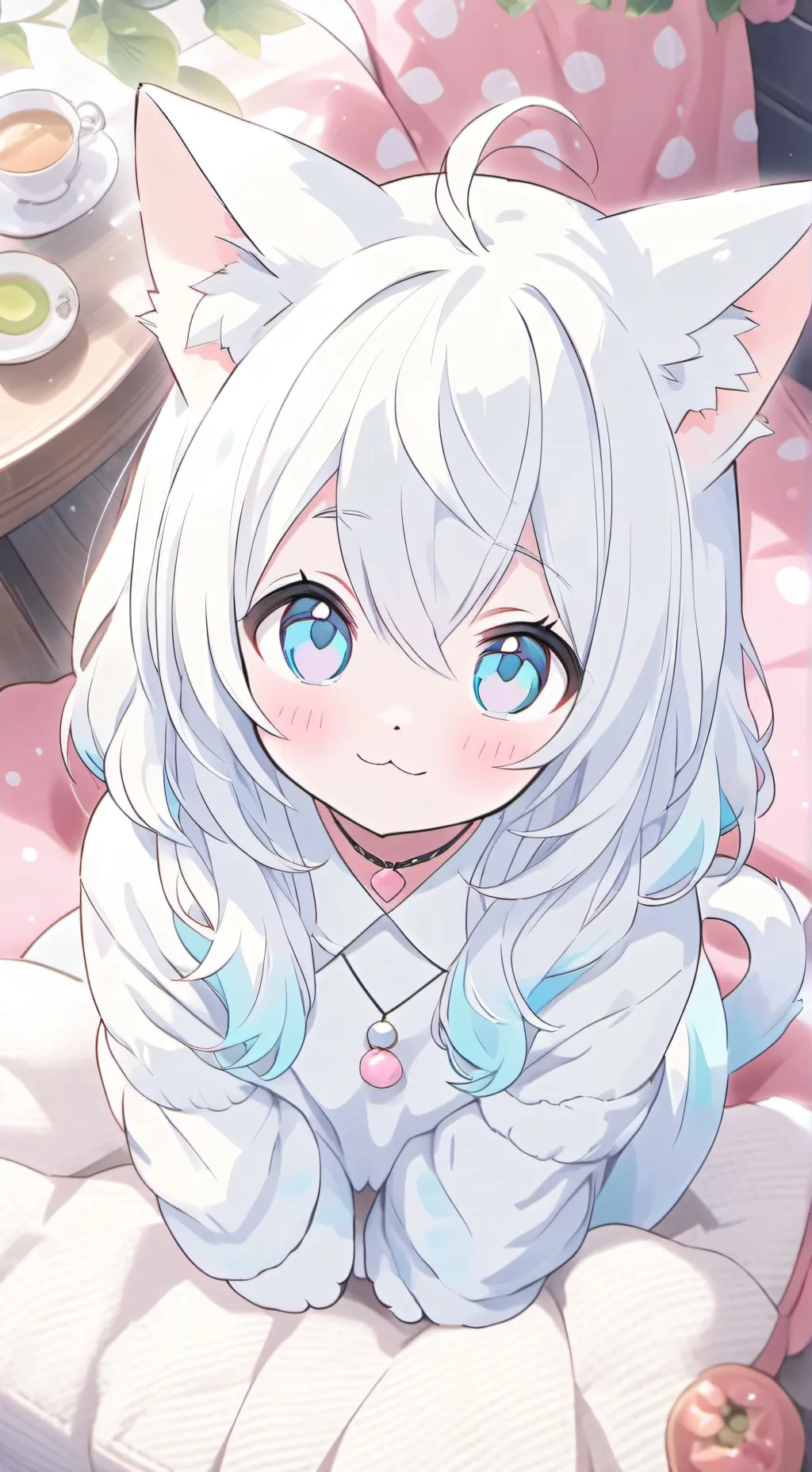 ai character: Lily, the Speckled background