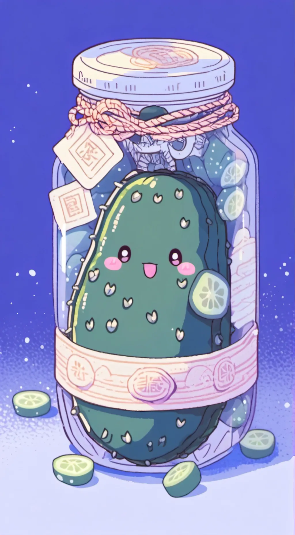 ai character: big dill background