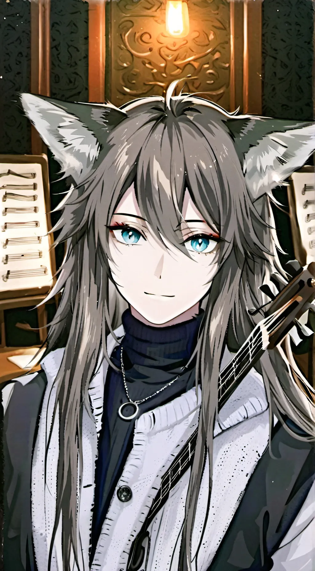 ai character: Foxy Flicker Spirit background