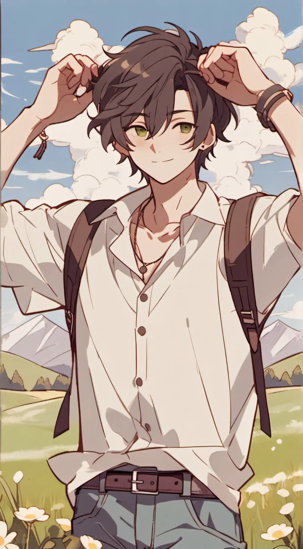 ai character: мир Boy background