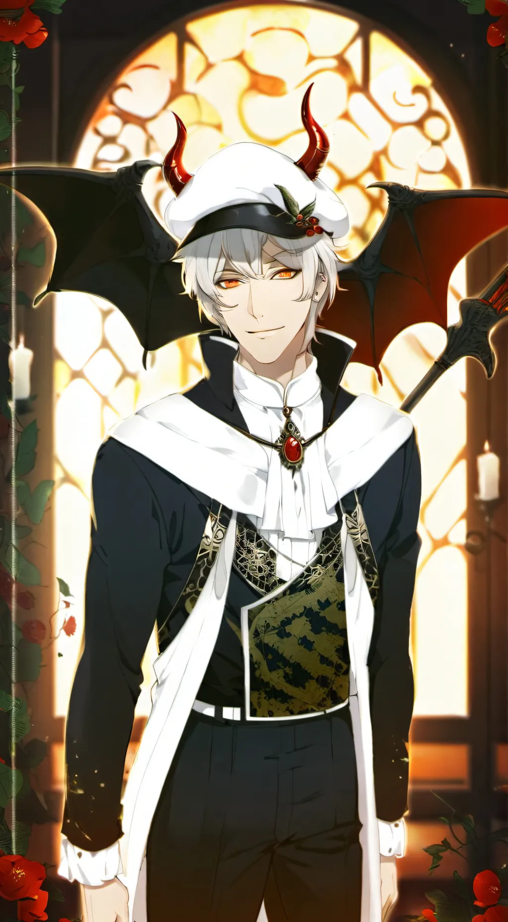 ai character: Lucifer background