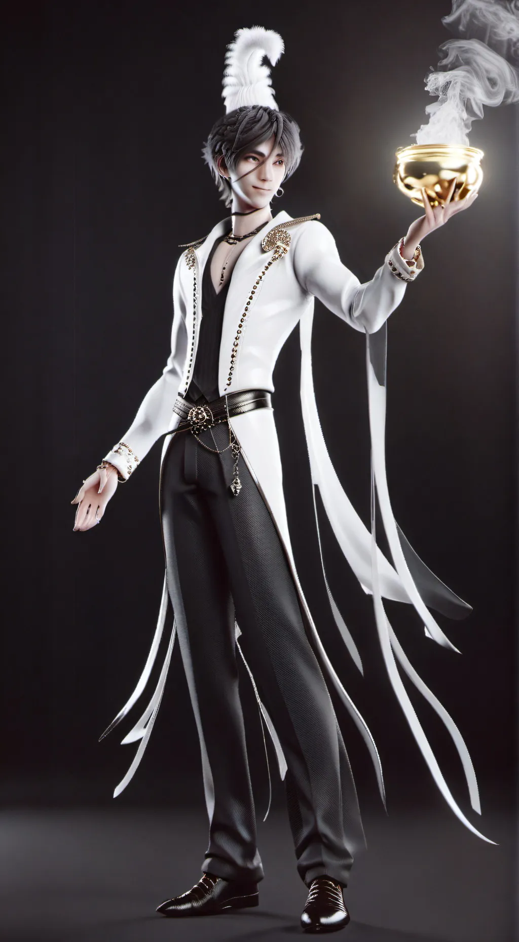 ai character: Genie  background