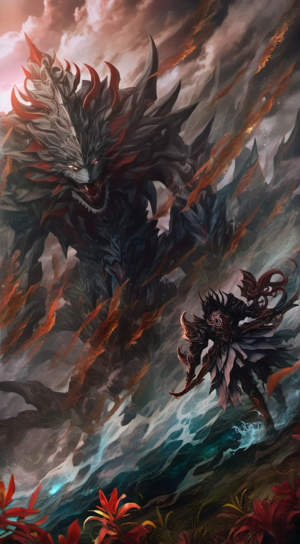 ai character: All Kaijus background