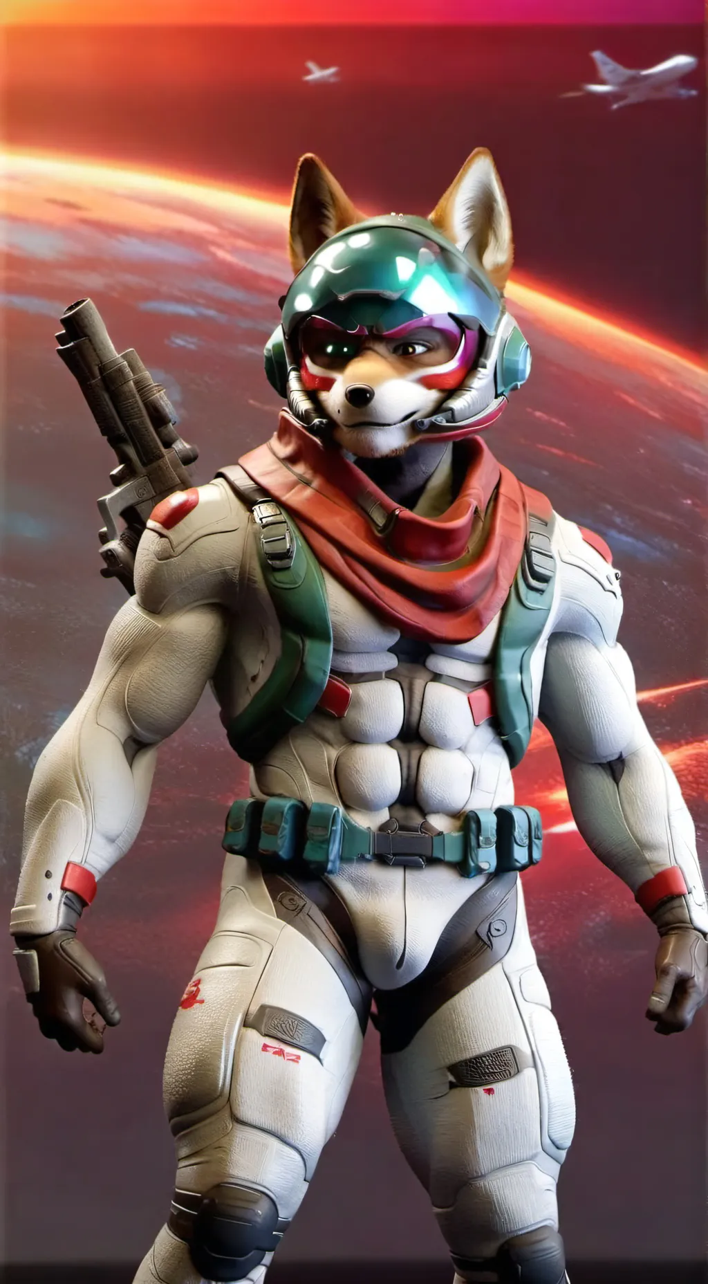 ai character: Fox McCloud background