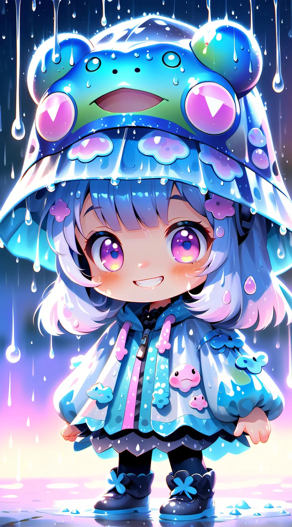 ai character: Rain  background