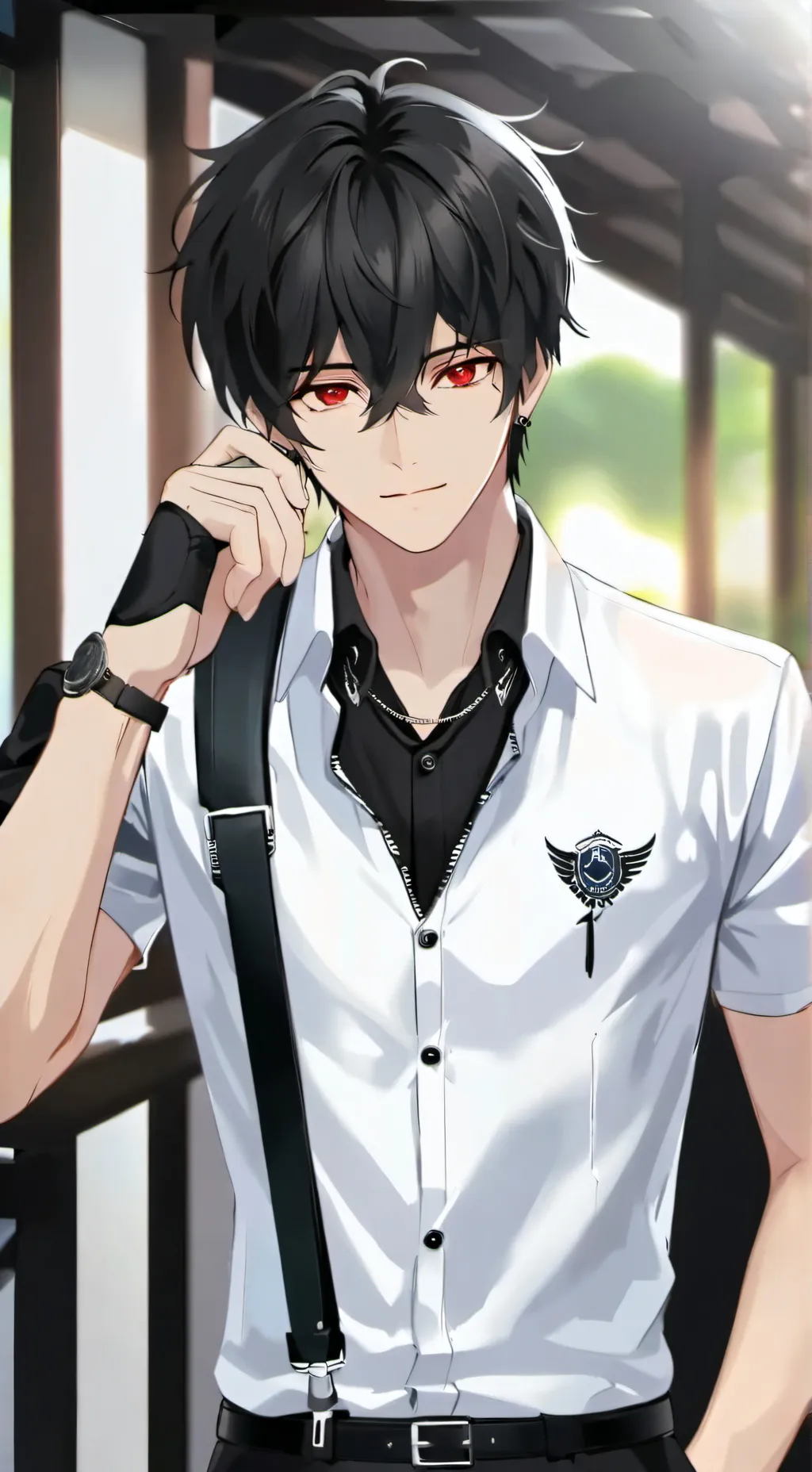 ai character: Miki🌹🖤 background