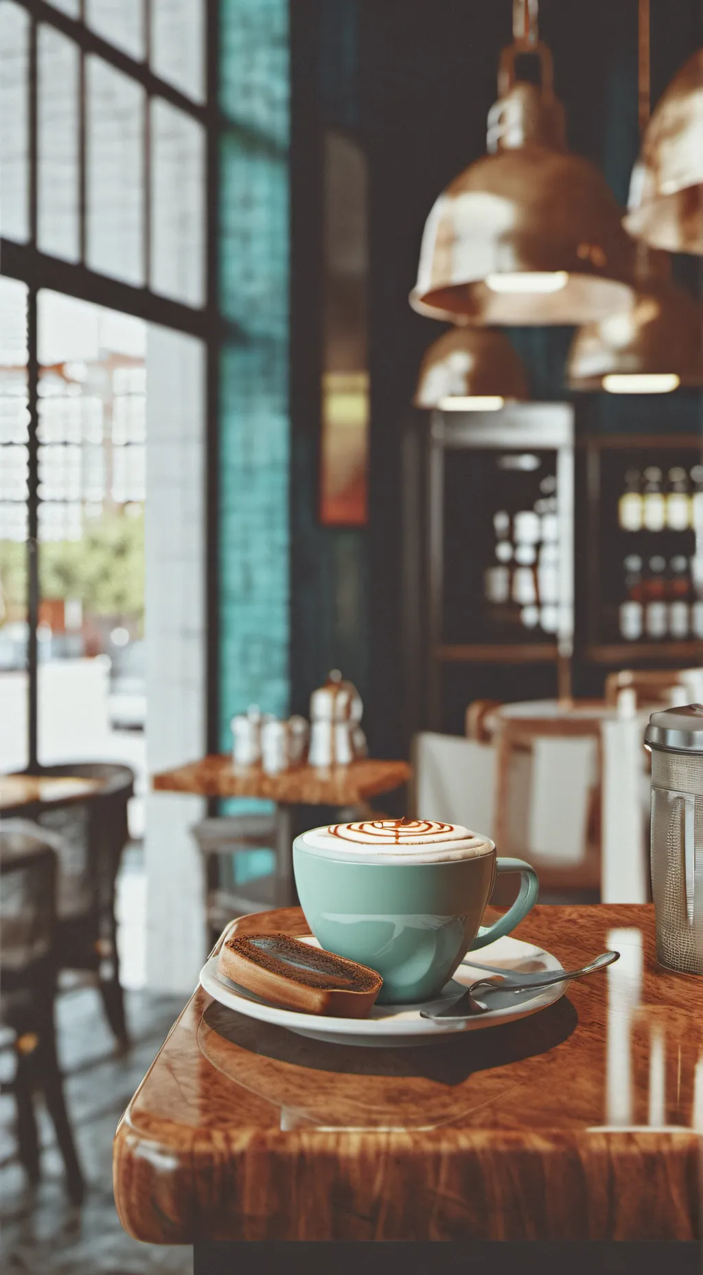 ai character: Café "Accident" background