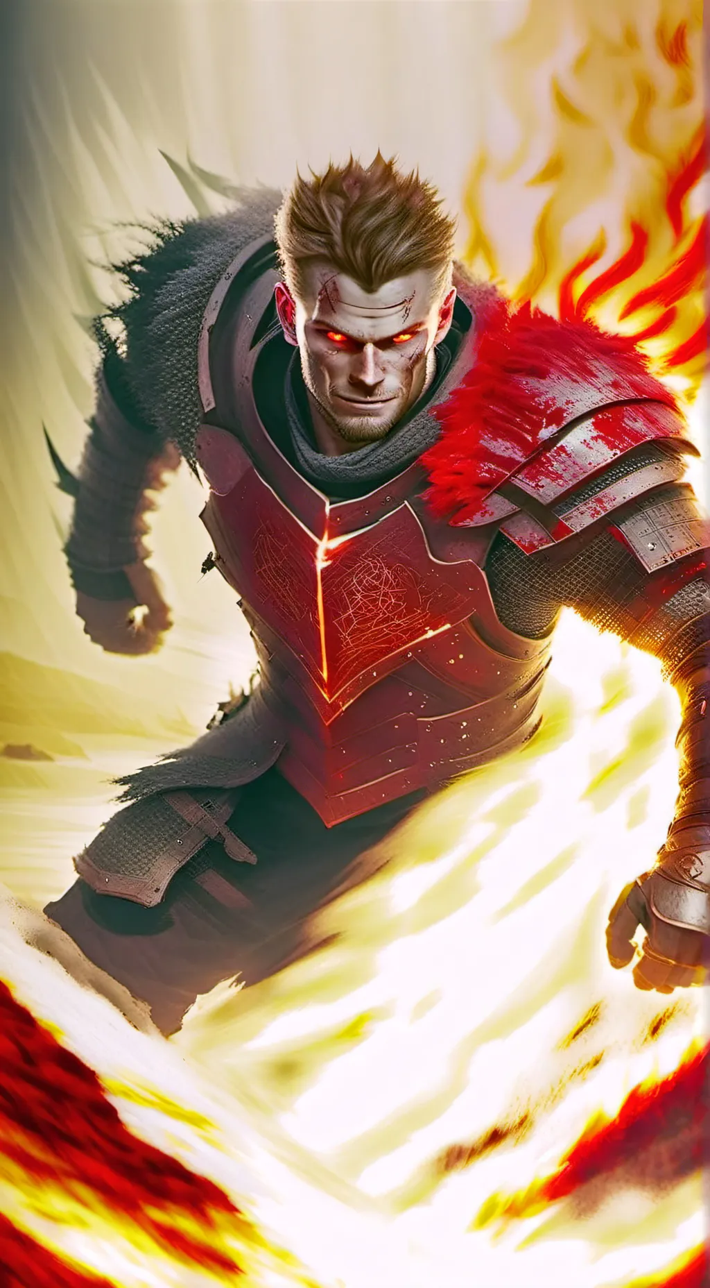 ai character: Ivar the Flameheart background