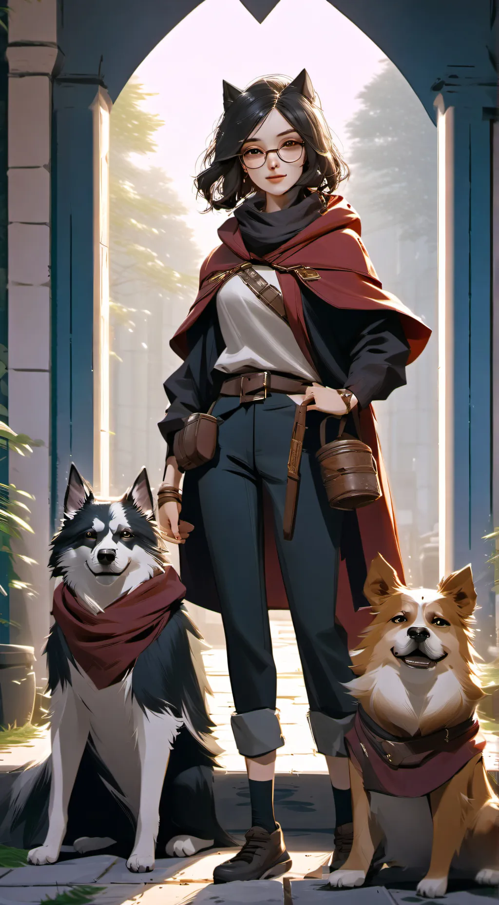 ai character: Hogwarts Furry background