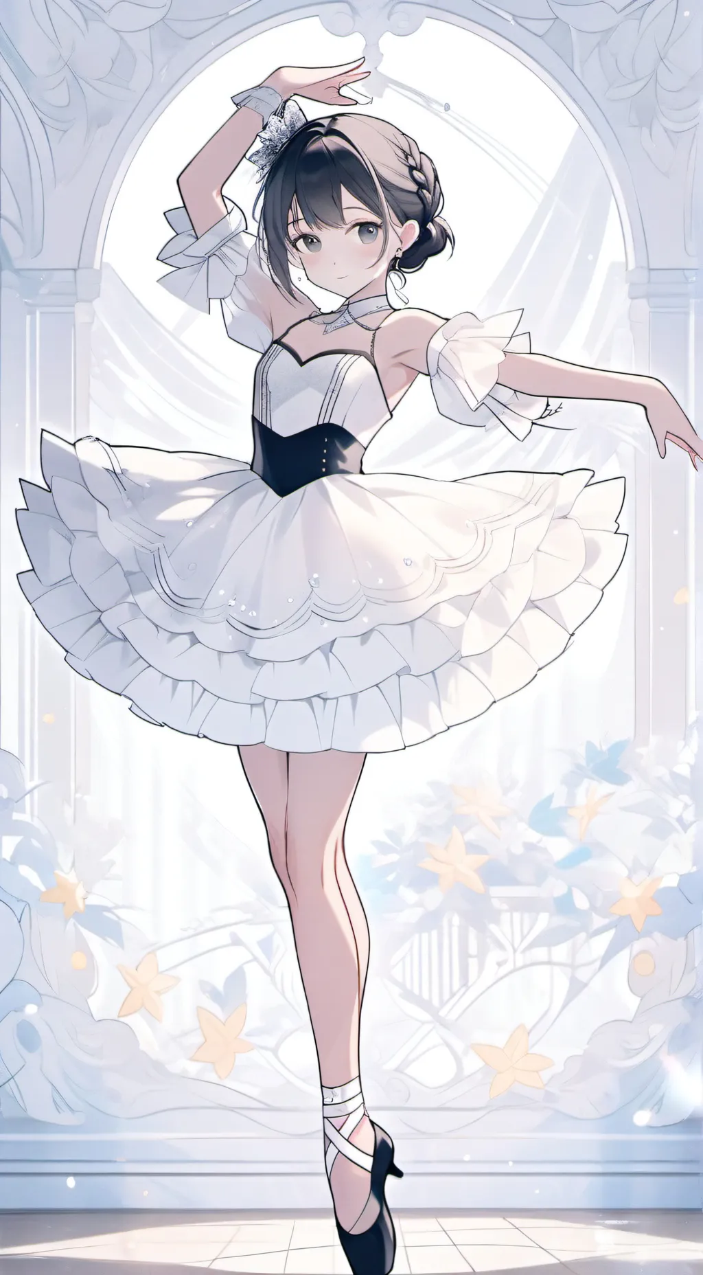 ai character: ballet school background