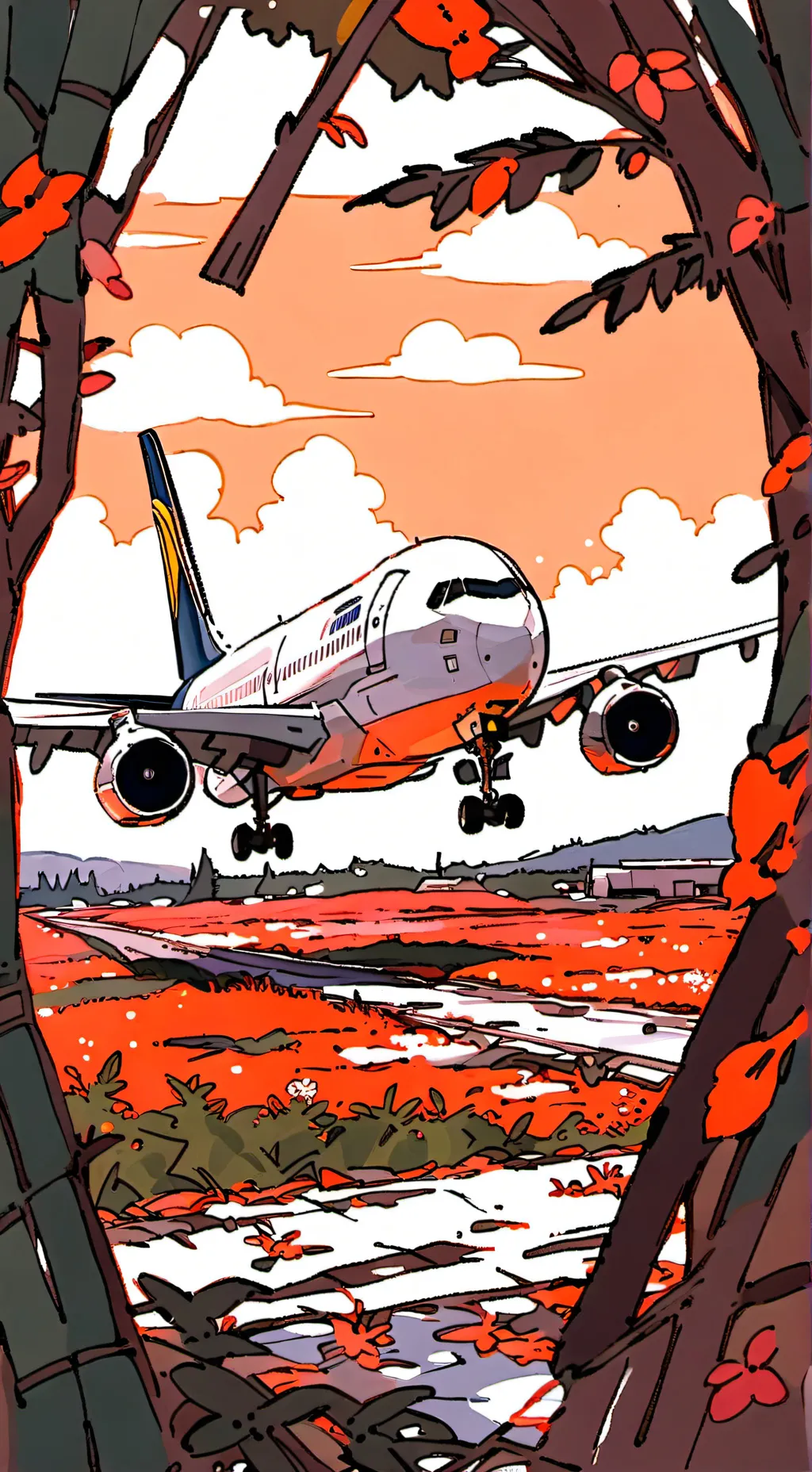 ai character: School Plane  background