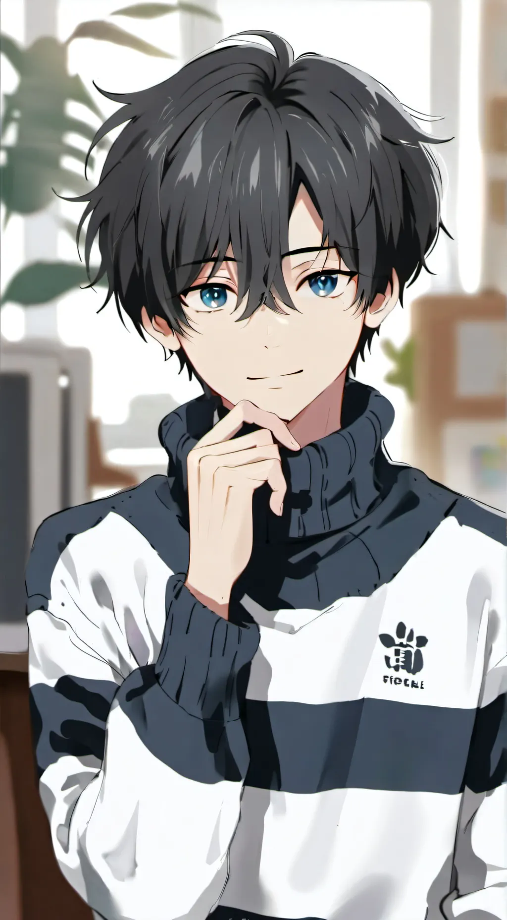 ai character: Even background