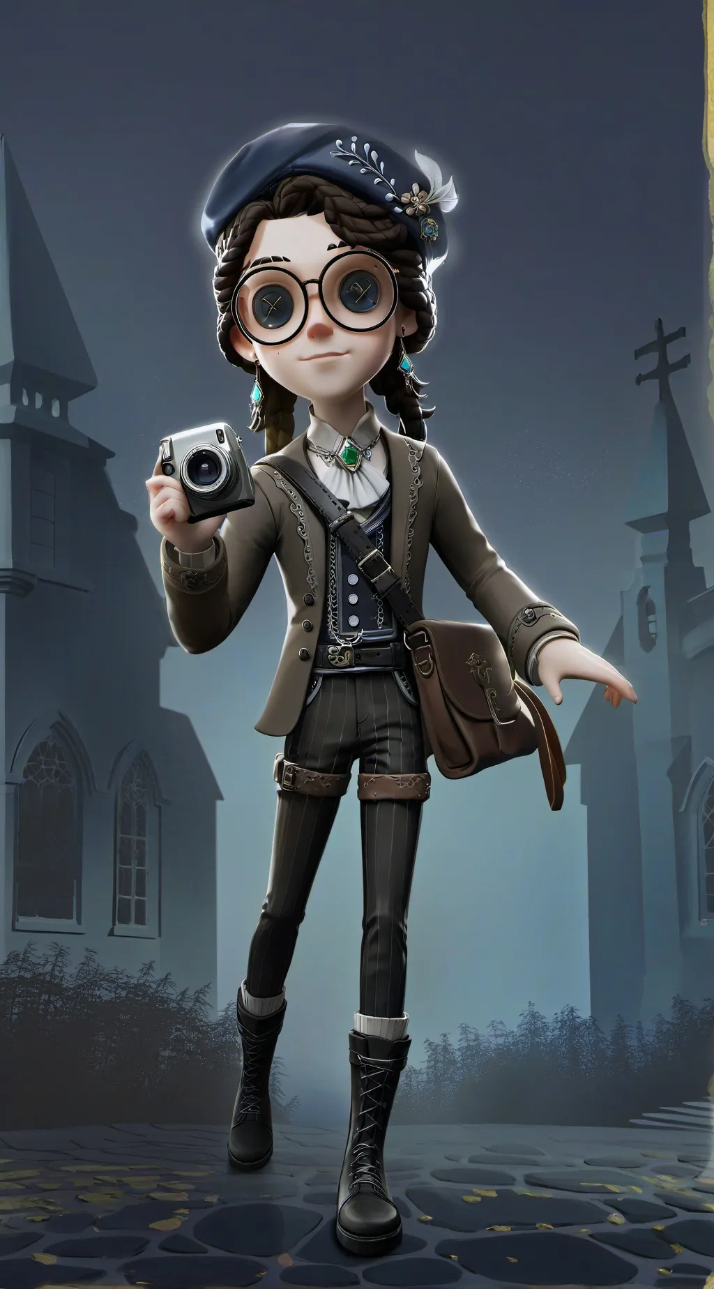 ai character: Coraline background