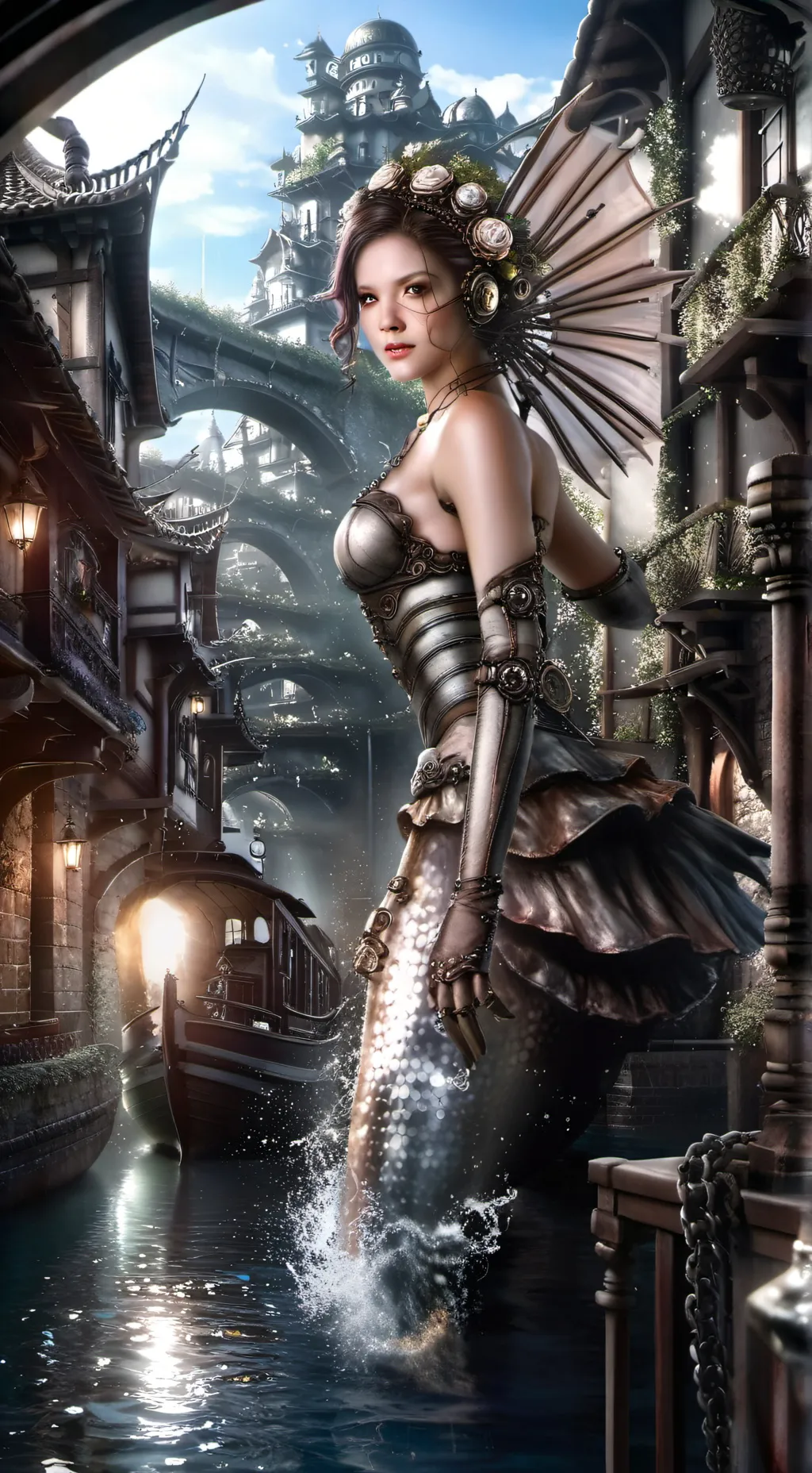 ai character: Tu amiga sirena background