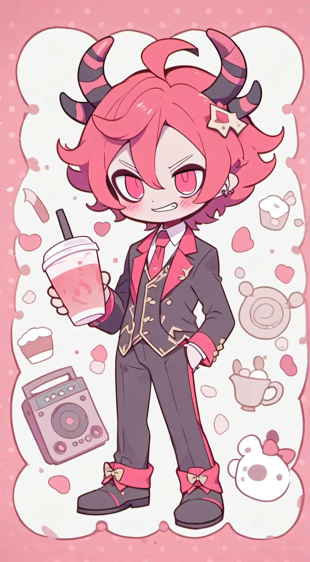 ai character: Alastor(Me!!!) background