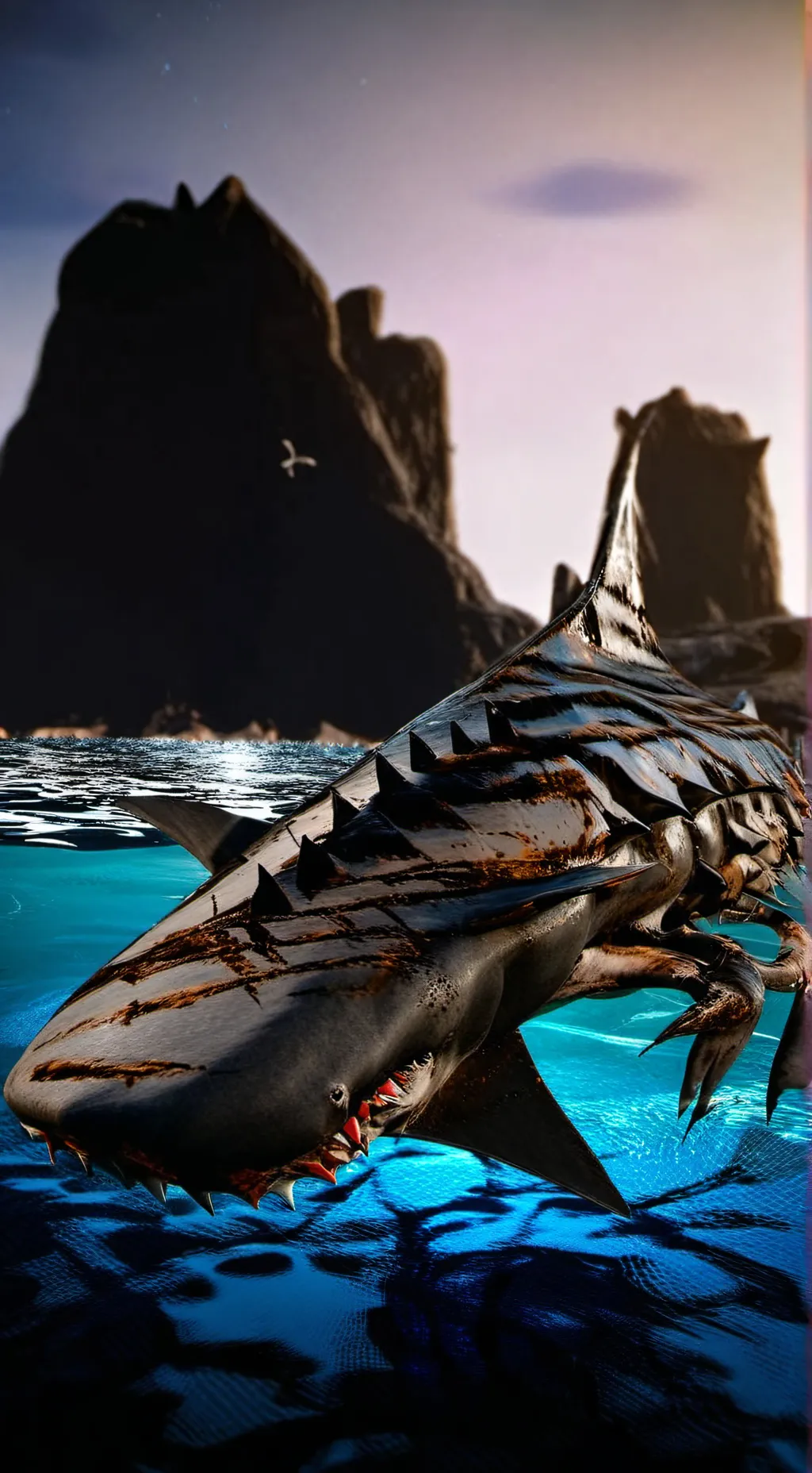 ai character: Lilipad Shark background